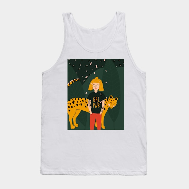 Grl Pwr #3 Tank Top by Artsy Morning Studio